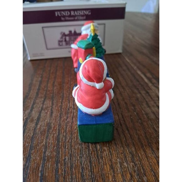 Vintage House of Lloyd Christmas Holiday Ceramic Santa Block Party Figurine - Picture 4 of 11